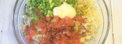 драники с лососем. Шаг 3