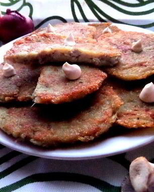 Драники с мясной начинкой