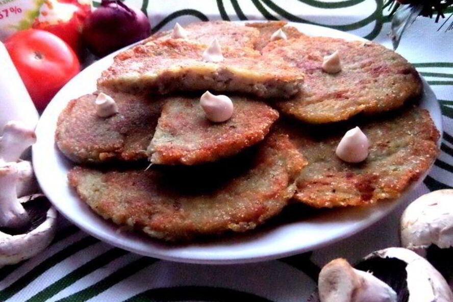 Рецепт драники с мясной начинкой