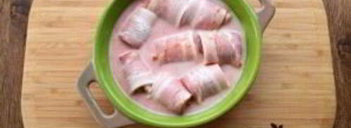 фрикадельки с беконом в сливочно-томатном соусе. Шаг 3