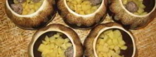 фрикадельки с картошкой в горшочках. Шаг 3