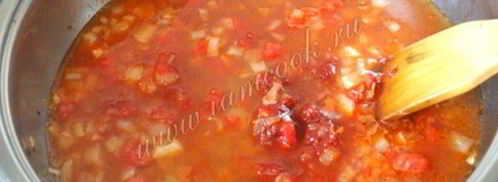 фрикадельки в томатном соусе. Шаг 7