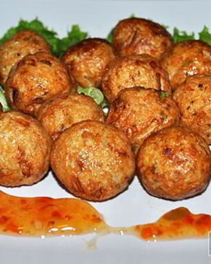 Куриные фрикадельки во фритюре