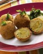 Рыбные фрикадельки с манговой начинкой