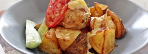 сливочные фрикадельки с картофелем фри. Шаг 15