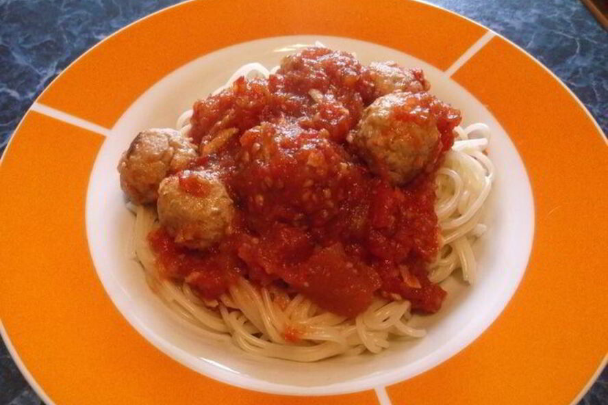 Рецепт спагетти с фрикадельками
