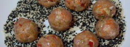 закусочные куриные фрикадельки в кунжуте. Шаг 5