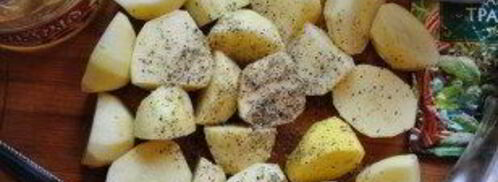 запеченный картофель с фрикадельками. Шаг 3