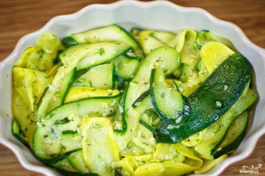 Рецепт гарнир из кабачков