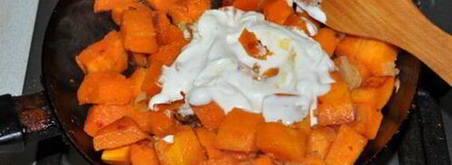 гарнир из тыквы со сметаной к мясу. Шаг 4