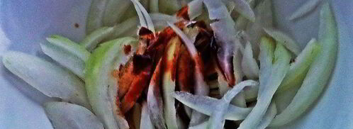 чечевица с пикантным луком и авокадо. Шаг 6