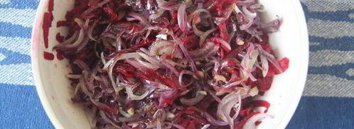 чечевица со свеклой и шпинатом. Шаг 7