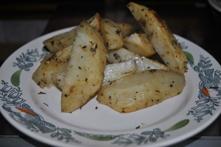 Рецепт картофель по-деревенски с итальянскими травами