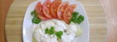 картофель под чесночно-сырным соусом. Шаг 5