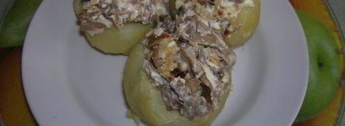 картофель с двумя начинками. Шаг 4