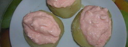 картофель с двумя начинками. Шаг 5