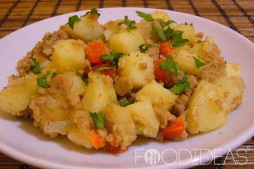 Рецепт картофель с фаршем