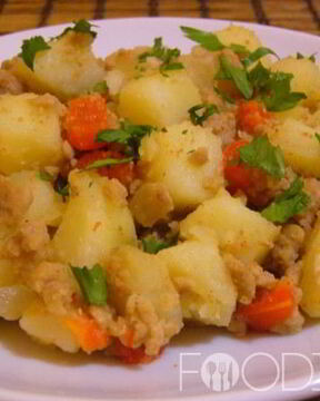 Картофель с фаршем