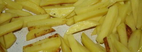 картофель с грецким орехом, кинзой и чесноком. Шаг 2