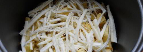 картофель с грибами и сыром сулугуни в мультиварке. Шаг 5