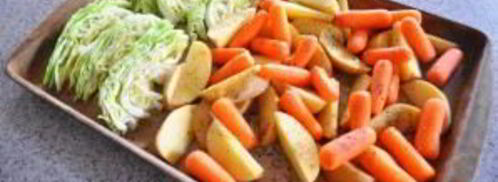 картофель с капустой в духовке. Шаг 5