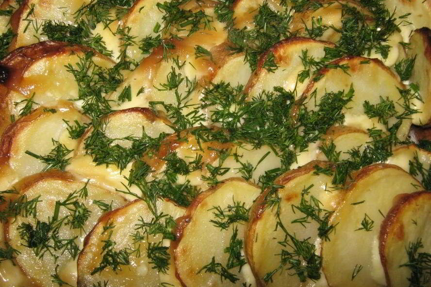 Рецепт картофель в духовке с майонезом