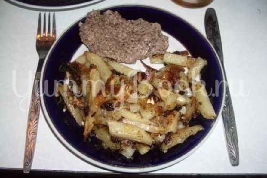 Рецепт картофель жареный с мясом