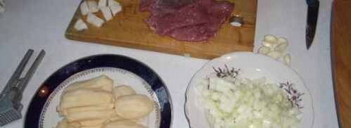 картофель жареный с мясом. Шаг 4