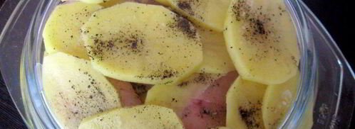 картошка с куриными грудками в микроволновке. Шаг 7