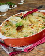 Картошка с майонезом и чесноком в духовке