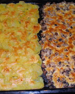 Картошка со сморчками в духовке