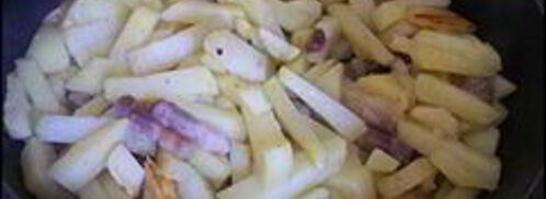 картошка жаренная с салом. Шаг 7