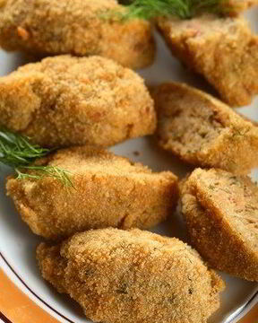 Летние тыквенные крокеты с зеленым луком