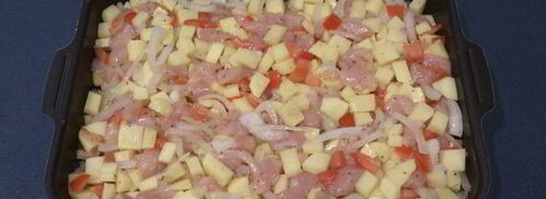 молодой картофель с курицей. Шаг 6