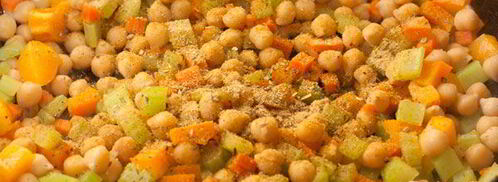 постный рис с овощами и нутом. Шаг 8