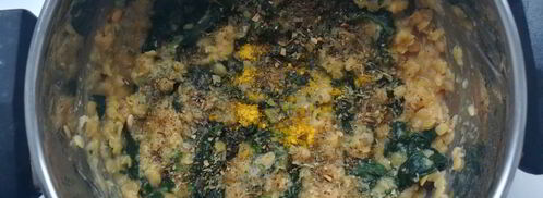 пряная чечевица со шпинатом. Шаг 4