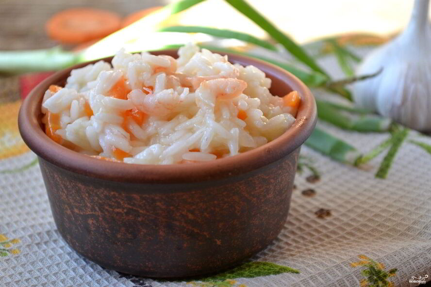 Рецепт рис с креветками