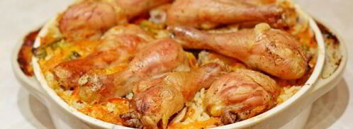 рис с куриными ножками в духовке. Шаг 8