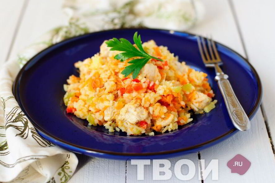 Рецепт рис с курицей в мультиварке