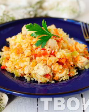 Рис с курицей в мультиварке