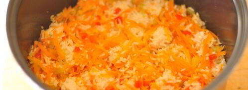 рис с курицей в мультиварке. Шаг 3