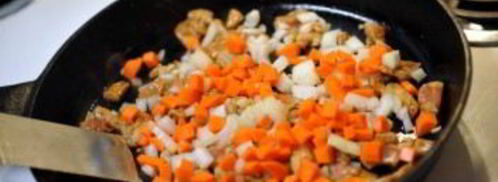 рис с мясом и овощами. Шаг 4