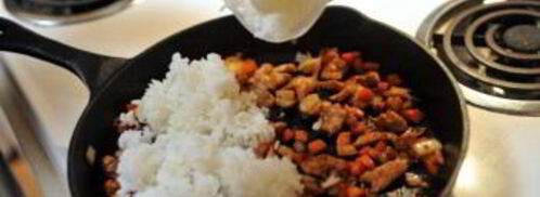 рис с мясом и овощами. Шаг 5