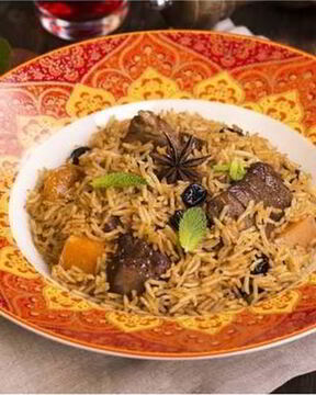 Рис с мясом ягненка и тмином