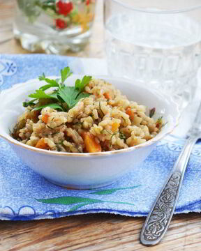 Рис с соевым соусом