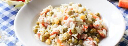 рис с зеленым горошком. Шаг 9