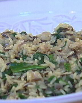 Рис с зеленью