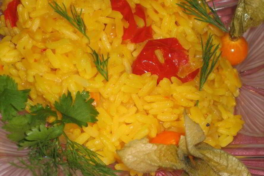 Рецепт рис шафрановый с ноткой имбиря