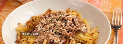 жареная картошка с лисичками. Шаг 7