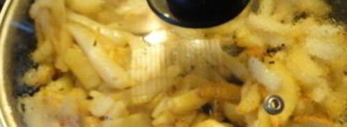 жареная картошка с сушеными грибами. Шаг 4